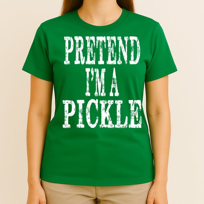 Funny Quick Lazy Easy Halloween Costume Pretend Im A Pickle T-Shirt