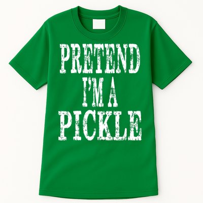 Funny Quick Lazy Easy Halloween Costume Pretend Im A Pickle Tall T-Shirt