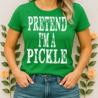 Funny Quick Lazy Easy Halloween Costume Pretend Im A Pickle Womens T-Shirt