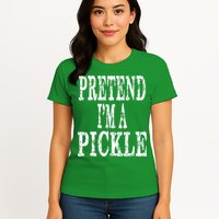 Funny Quick Lazy Easy Halloween Costume Pretend Im A Pickle Womens T-Shirt