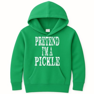 Funny Quick Lazy Easy Halloween Costume Pretend Im A Pickle Kids Hoodie