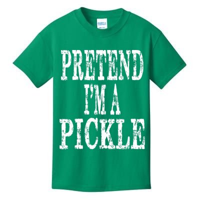 Funny Quick Lazy Easy Halloween Costume Pretend Im A Pickle Kids T-Shirt