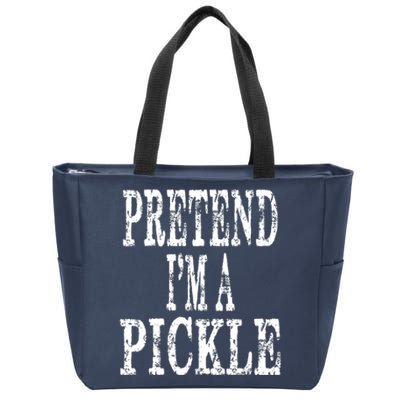 Funny Quick Lazy Easy Halloween Costume Pretend Im A Pickle Zip Tote Bag