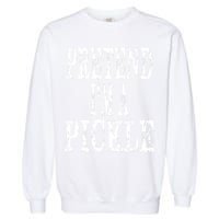 Funny Quick Lazy Easy Halloween Costume Pretend Im A Pickle Garment-Dyed Sweatshirt