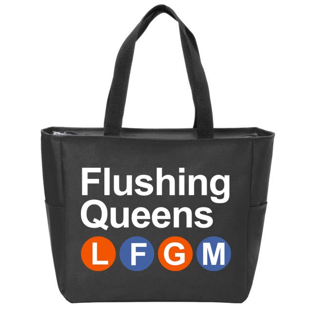 Flushing Queens Lfgm Zip Tote Bag