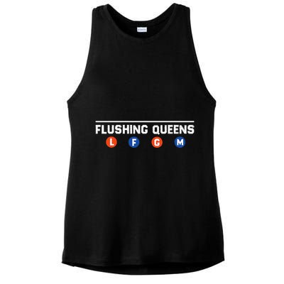 Flushing Queens Lfgm Ladies PosiCharge Tri-Blend Wicking Tank