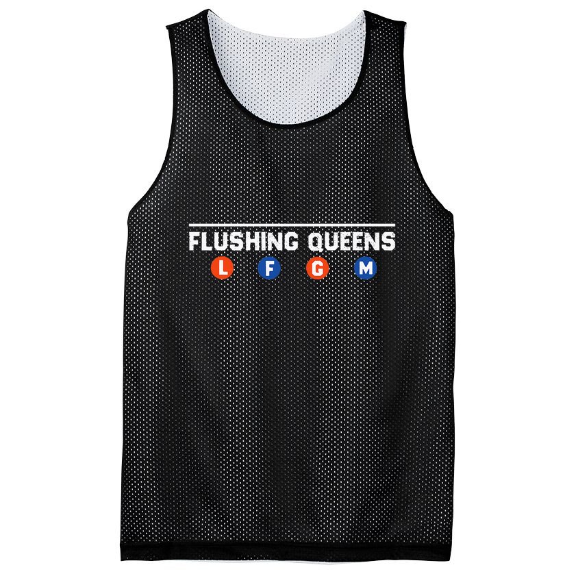 Flushing Queens Lfgm Mesh Reversible Basketball Jersey Tank