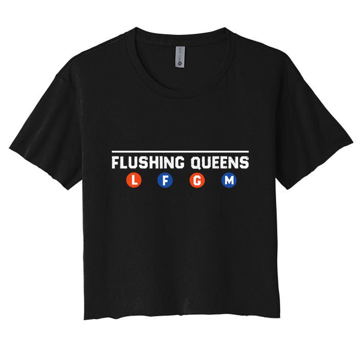 Flushing Queens Lfgm Women's Crop Top Tee