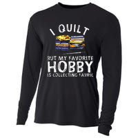 Funny Quilting Lover Art For  Grandmas  Quilter Cooling Performance Long Sleeve Crew