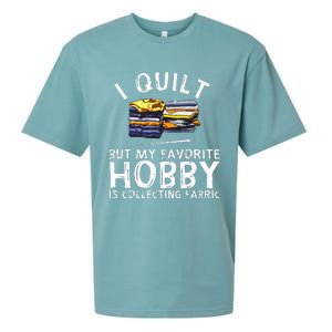 Funny Quilting Lover Art For  Grandmas  Quilter Sueded Cloud Jersey T-Shirt