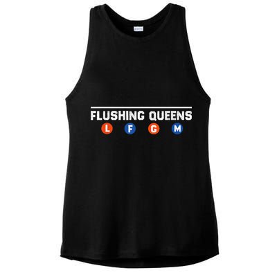 Flushing Queens LFGM Ladies PosiCharge Tri-Blend Wicking Tank