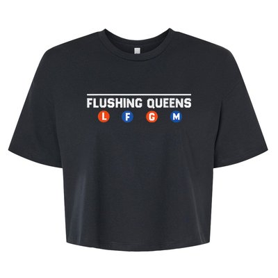 Flushing Queens LFGM Bella+Canvas Jersey Crop Tee