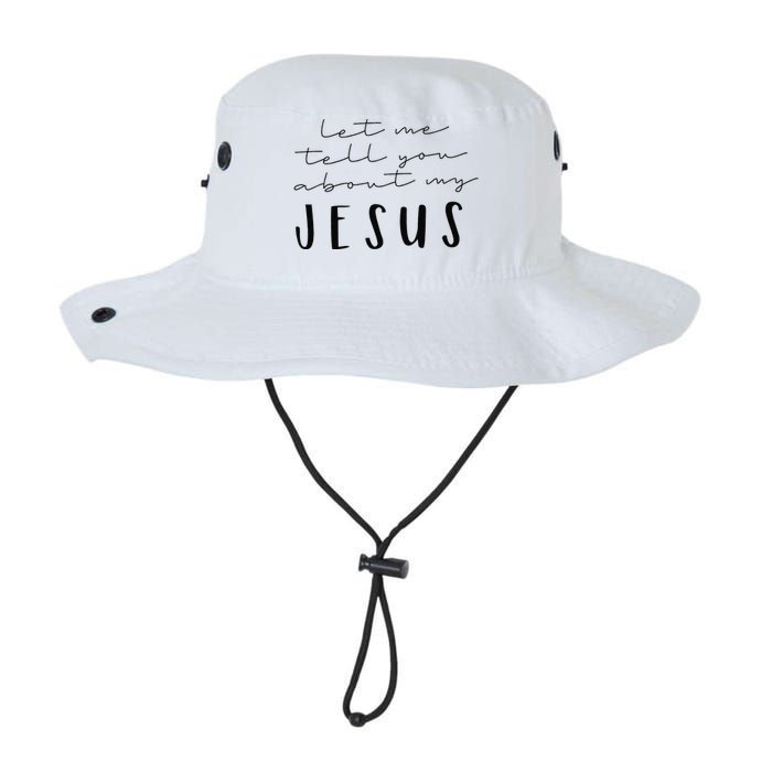 Funny Quote Let Me Tell You About MY Jesus Christian Legacy Cool Fit Booney Bucket Hat