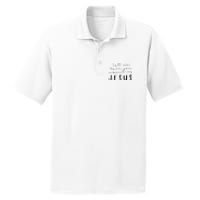 Funny Quote Let Me Tell You About MY Jesus Christian PosiCharge RacerMesh Polo