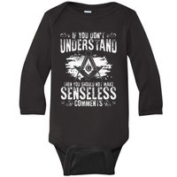 Freemason Quotes Masonry Freemasonry Masonic Freemasons Baby Long Sleeve Bodysuit