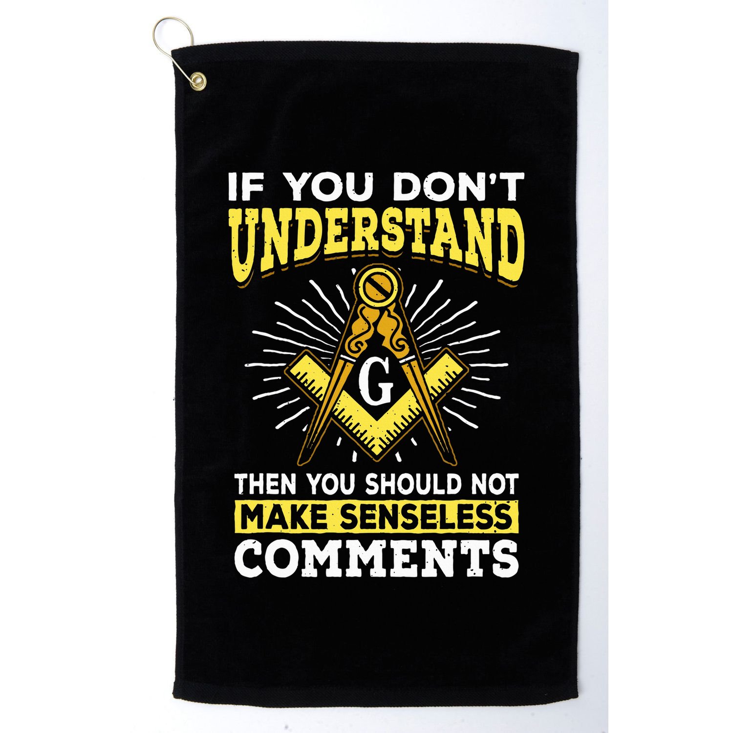 Freemason Quotes Masonry Masonic Freemasons Freemasonry Golf Towel