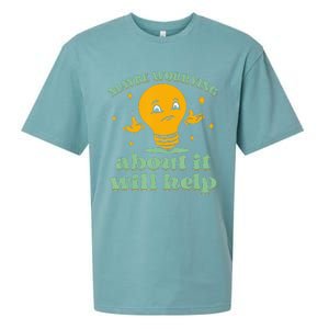 Funny quote Maybe Worrying About It Will Help Sueded Cloud Jersey T-Shirt