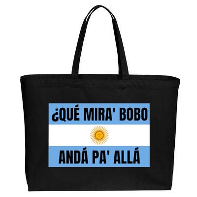 Funny Qué Miras Bobo Qué Mira Bobo Cotton Canvas Jumbo Tote