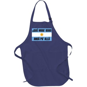 Funny Qué Miras Bobo Qué Mira Bobo Full-Length Apron With Pockets