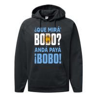 Funny Qué Mirás Bobo, Andá Pa' Allá Funny Speech Performance Fleece Hoodie