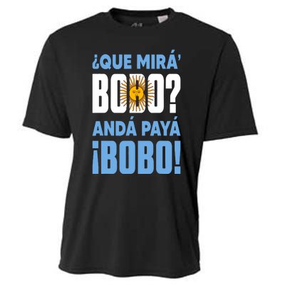 Funny Qué Mirás Bobo, Andá Pa' Allá Funny Speech Cooling Performance Crew T-Shirt