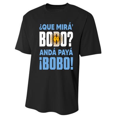 Funny Qué Mirás Bobo, Andá Pa' Allá Funny Speech Performance Sprint T-Shirt