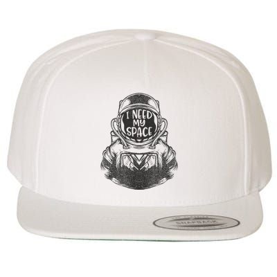 Funny Quote My Space Man Astronaut I Need More Space Wool Snapback Cap