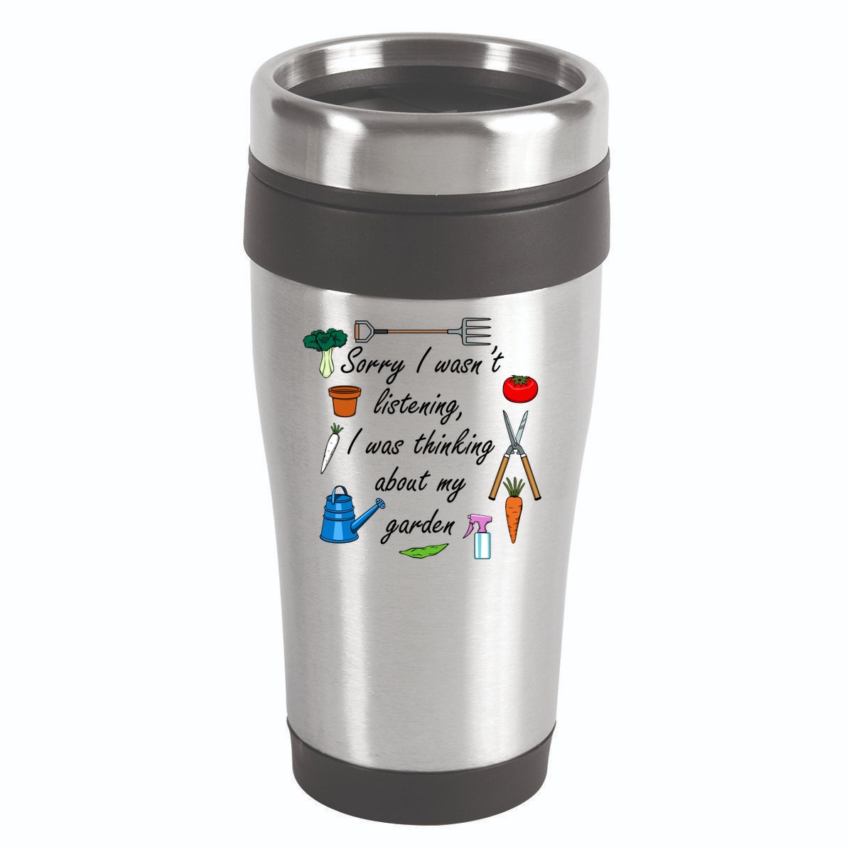 Funny Quote My Garden For Gardener Gardening Gift 16oz Travel Tumbler