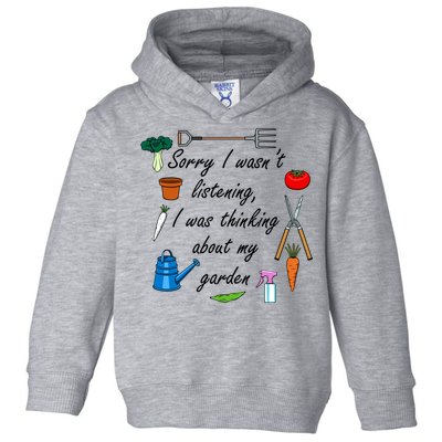 Funny Quote My Garden For Gardener Gardening Gift Toddler Hoodie