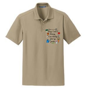 Funny Quote My Garden For Gardener Gardening Gift Dry Zone Grid Polo