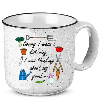Funny Quote My Garden For Gardener Gardening Gift 15oz Campfire Ceramic Mug