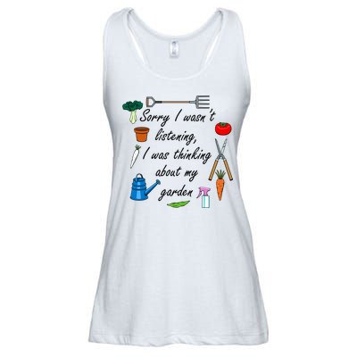 Funny Quote My Garden For Gardener Gardening Gift Ladies Essential Flowy Tank