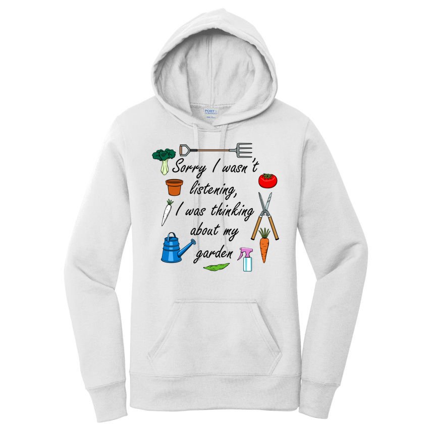 Funny Quote My Garden For Gardener Gardening Gift Women's Pullover Hoodie