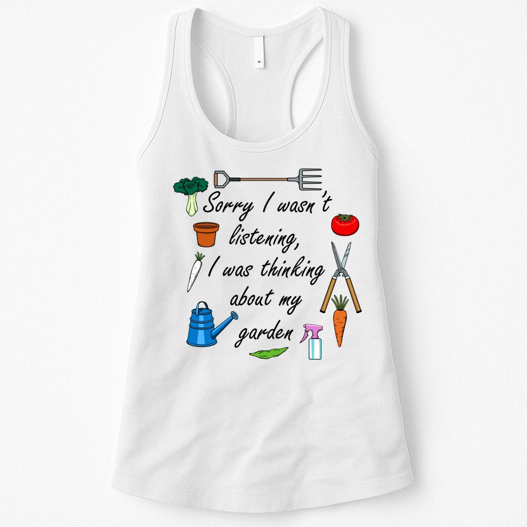 Funny Quote My Garden For Gardener Gardening Gift Womens Tank Top