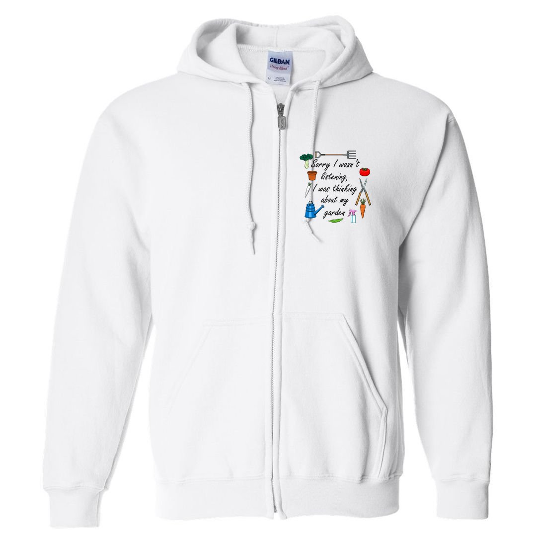 Funny Quote My Garden For Gardener Gardening Gift Full Zip Hoodie