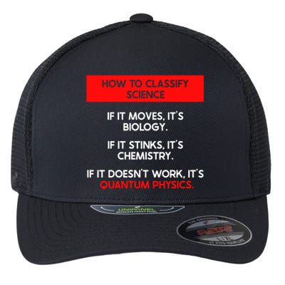 Funny Quantum Mechanics And Quantum Physics Gift Flexfit Unipanel Trucker Cap