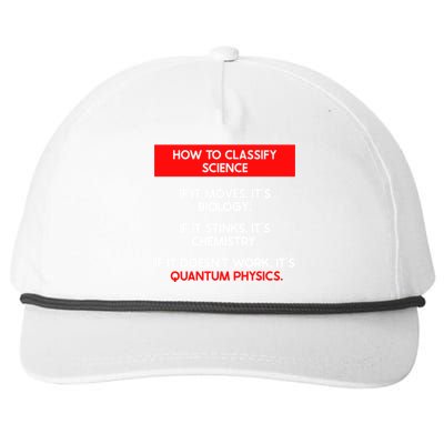 Funny Quantum Mechanics And Quantum Physics Gift Snapback Five-Panel Rope Hat