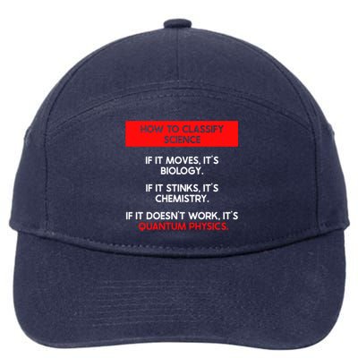 Funny Quantum Mechanics And Quantum Physics Gift 7-Panel Snapback Hat