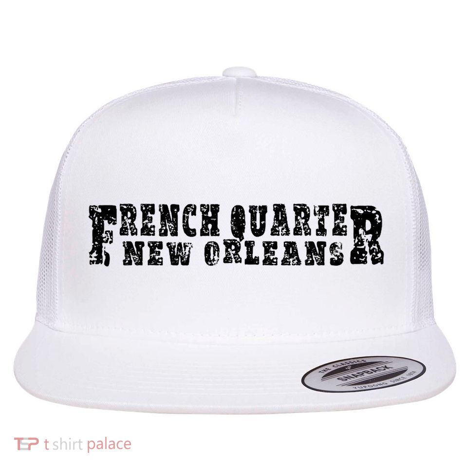 French Quarter New Orleans Flat Bill Trucker Hat