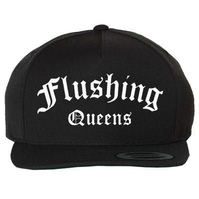 Flushing Queens New York Vintage NY Flushing Queens Wool Snapback Cap