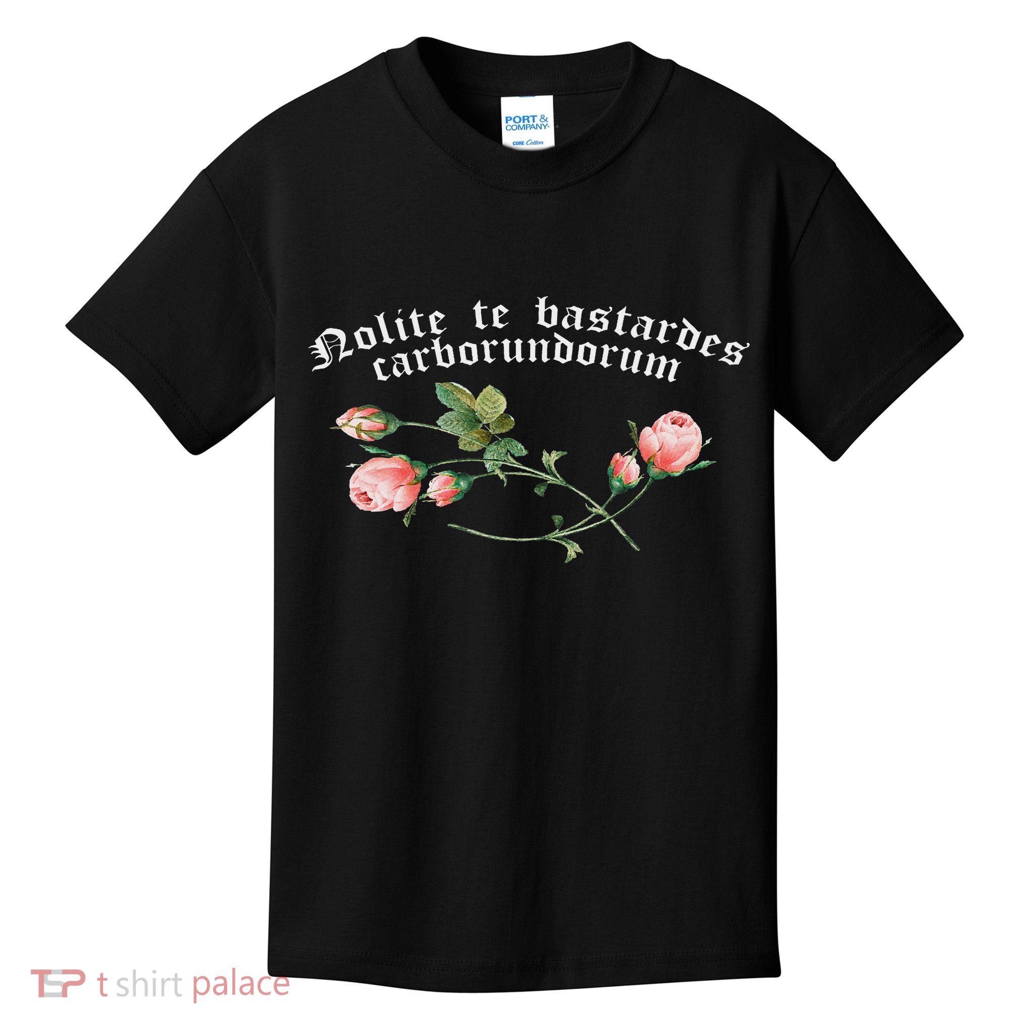 Feminist Quote Nolite Te Bastardes Carborundorum Flower Kids T-Shirt
