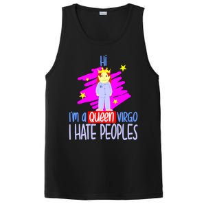 Fabulous Queen Of Virgo I Hate People Funny Virgo Zodiac Cool Gift PosiCharge Competitor Tank