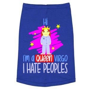 Fabulous Queen Of Virgo I Hate People Funny Virgo Zodiac Cool Gift Doggie Tank