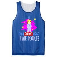 Fabulous Queen Of Virgo I Hate People Funny Virgo Zodiac Cool Gift Mesh Reversible Basketball Jersey Tank