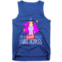 Fabulous Queen Of Virgo I Hate People Funny Virgo Zodiac Cool Gift Tank Top