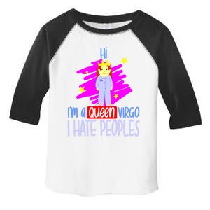 Fabulous Queen Of Virgo I Hate People Funny Virgo Zodiac Cool Gift Toddler Fine Jersey T-Shirt