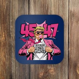 Funny Qr President Trump 4547trump Dancing Code Back Coaster