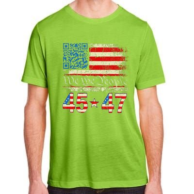 Funny Qr President Trump 4547 Trump Dancing Code Adult ChromaSoft Performance T-Shirt