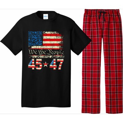 Funny Qr President Trump 4547 Trump Dancing Code Pajama Set