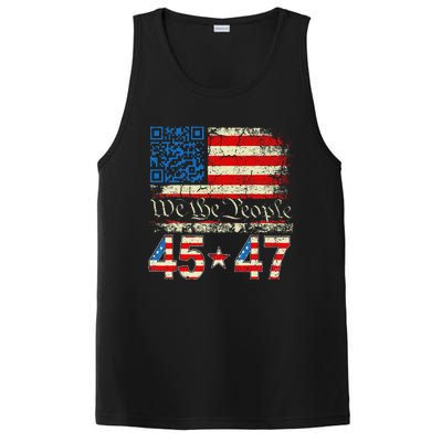 Funny Qr President Trump 4547 Trump Dancing Code PosiCharge Competitor Tank